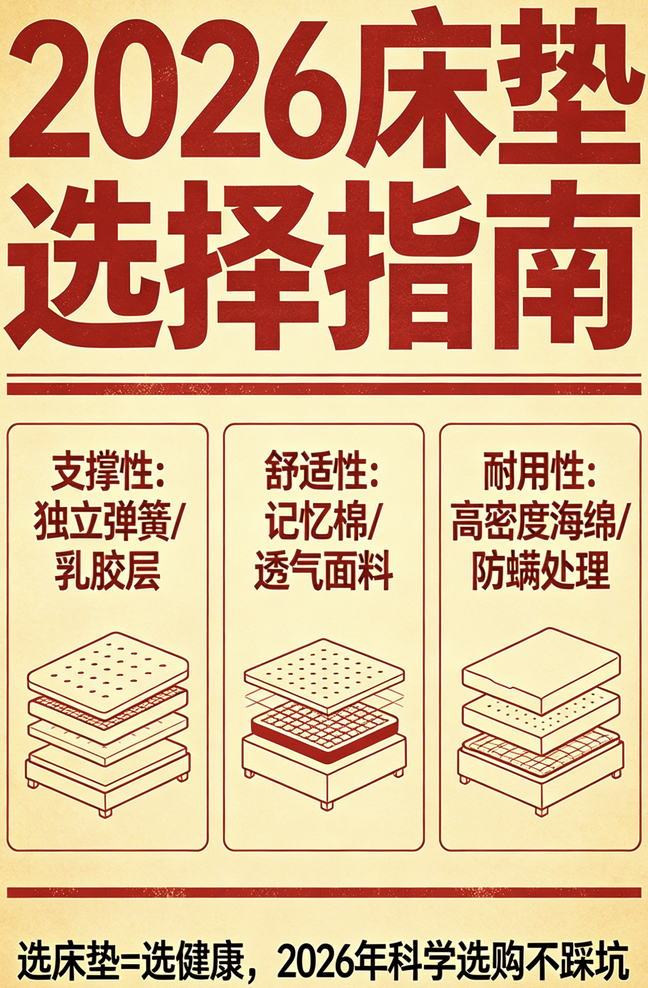 2026年十大護脊床墊品牌領軍品牌推薦榜單！