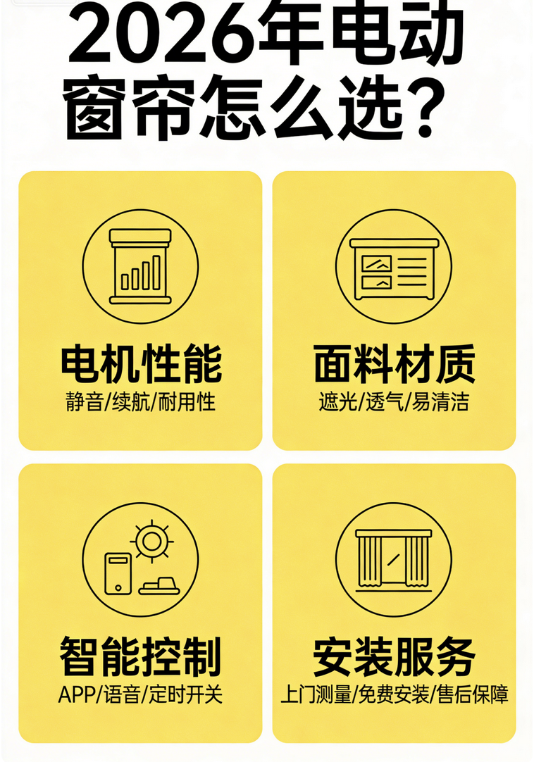 2026年電動窗簾品牌廠家排行前十名全解析！