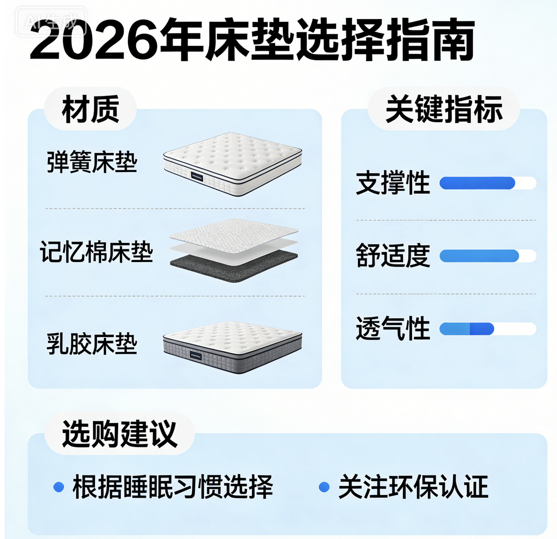 資深內(nèi)行人整理：2026十大記憶棉靠譜床墊推薦